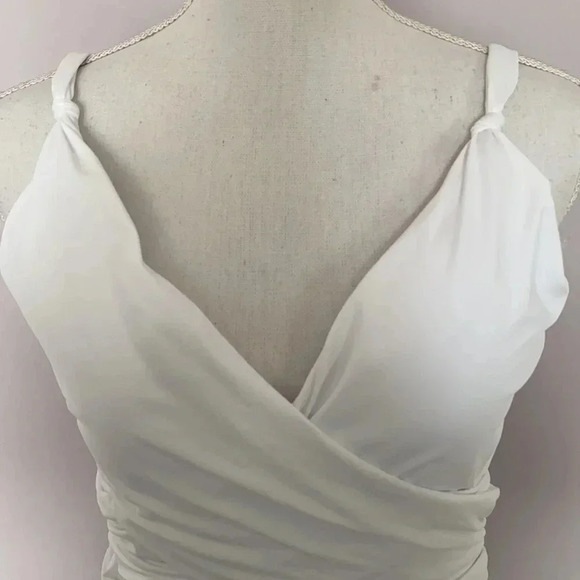 Bleu Rod Beattie White Ruched One Piece Swimsuit - Picture 10 of 15